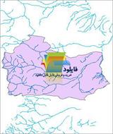شیپ فایل آبراهه های شهرستان خوی واقع در استان آذربایجان غربی